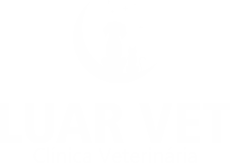 Logo branca da Luar Vet